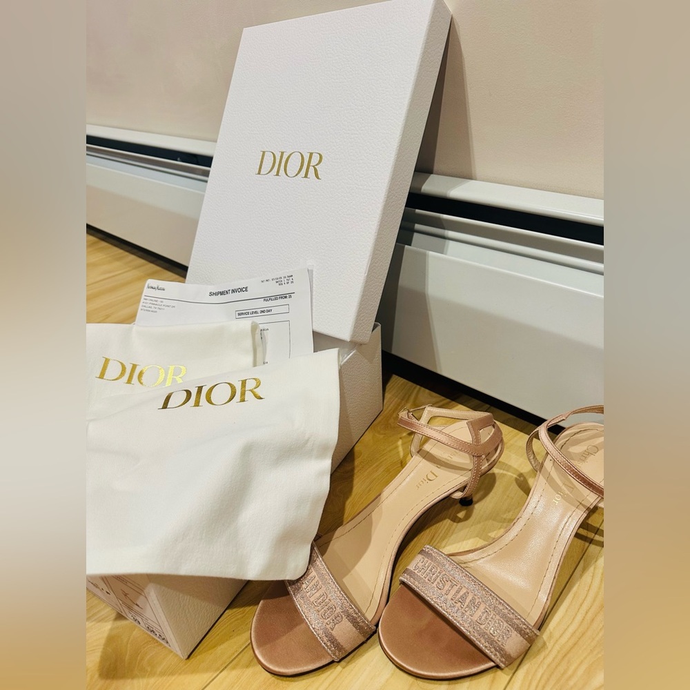 Dior Dway Kitten Heel Sandals